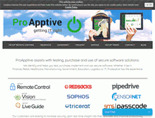 Tablet Screenshot of proapptive.com